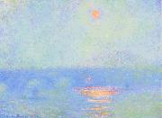 Claude Monet Waterloo Bridge, Effect of Sunlight in the Fog Spain oil painting artist
